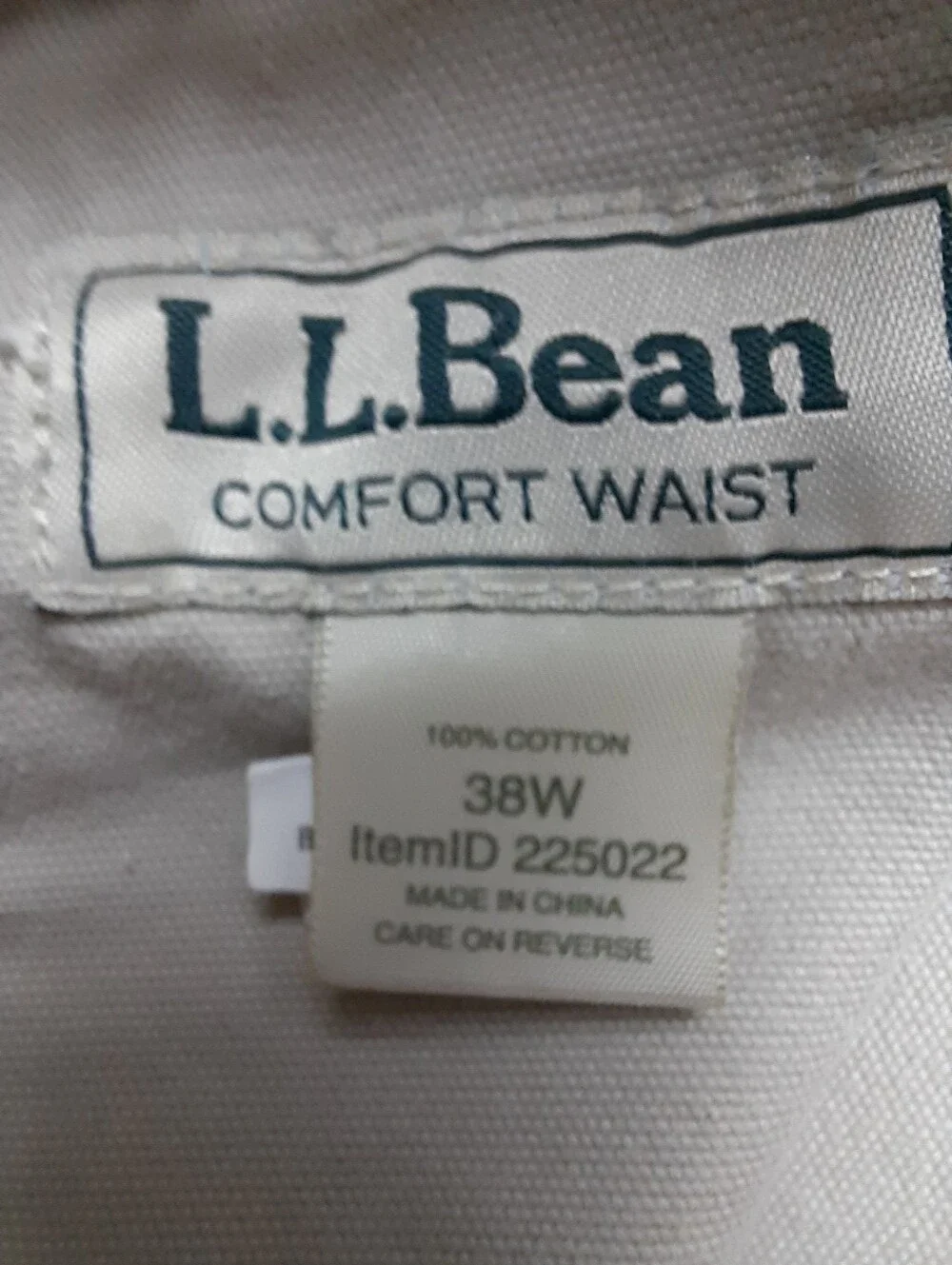 LL Bean Tan Cotton Cargo Shorts SZ 38